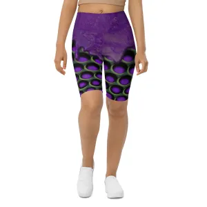 3D Industrial Print Biker Shorts