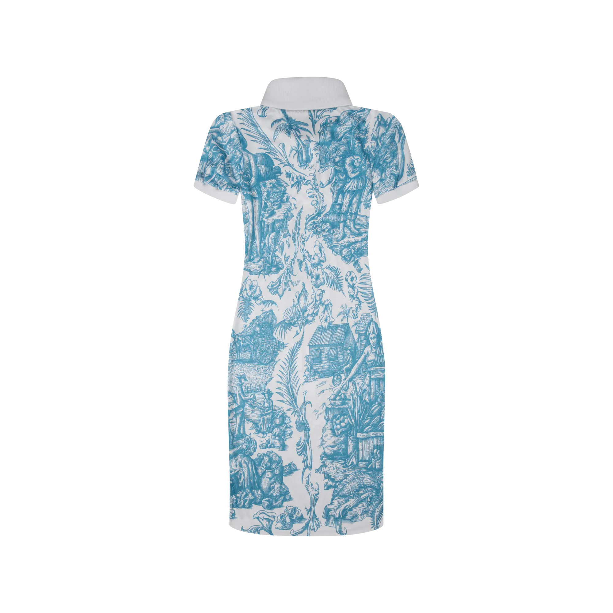 50TH INDEPENDENCE POLO DRESS-WHITE