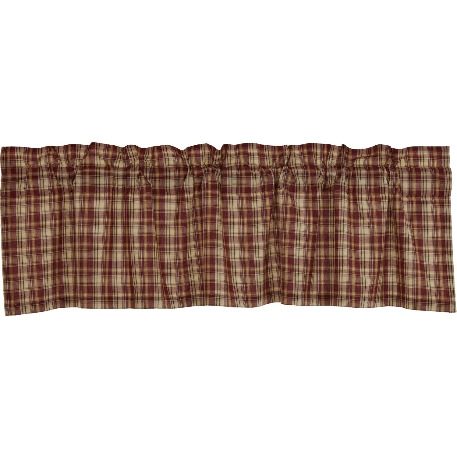 Beckham Plaid Lined Valance 60"
