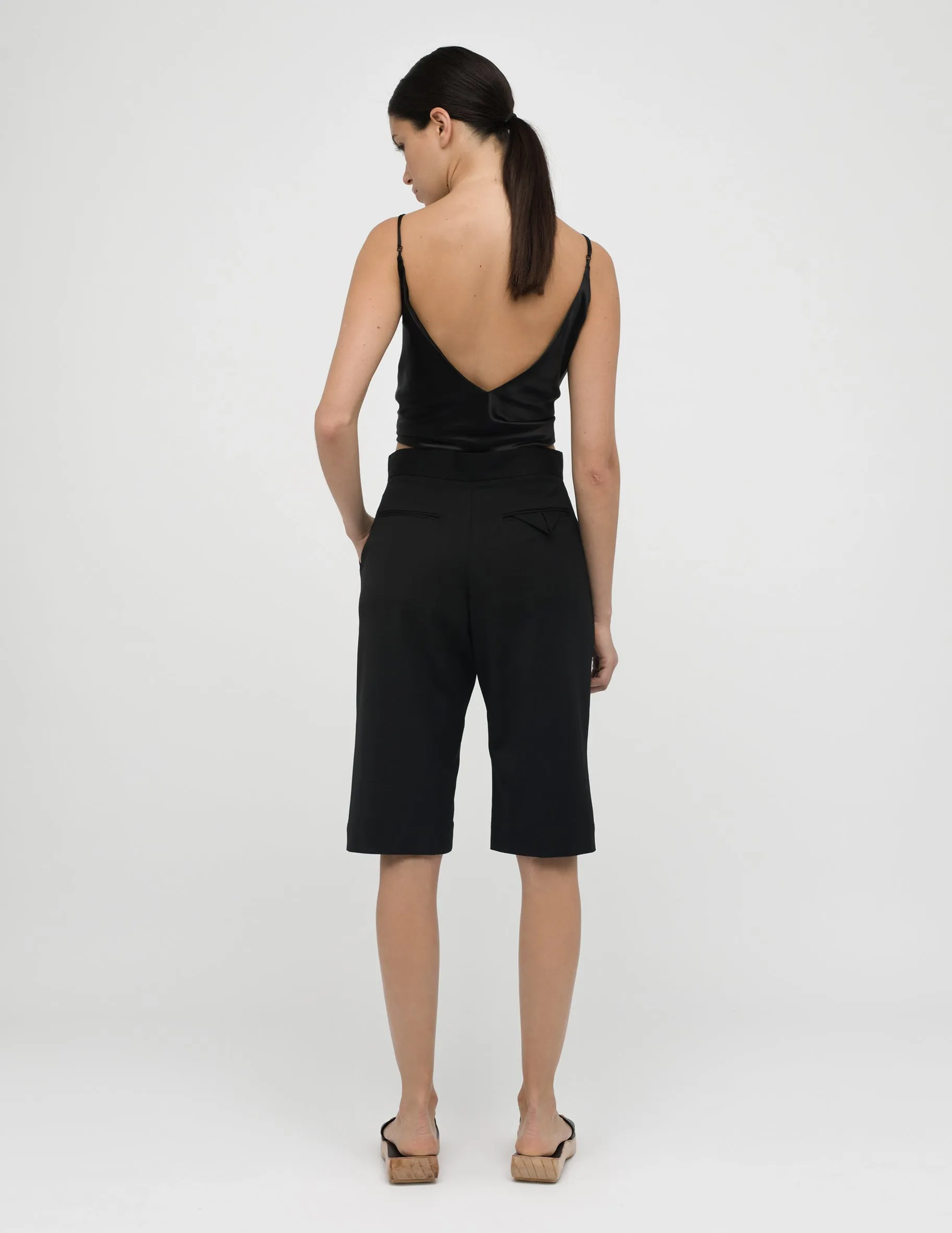 Stylish Black Bermuda Shorts