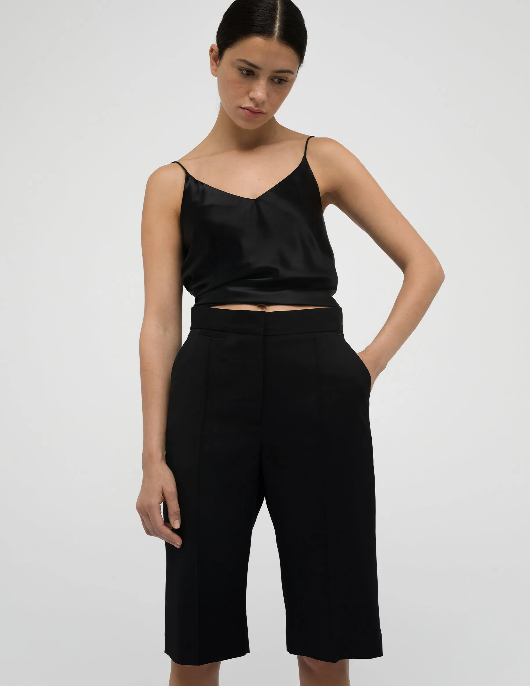 Stylish Black Bermuda Shorts