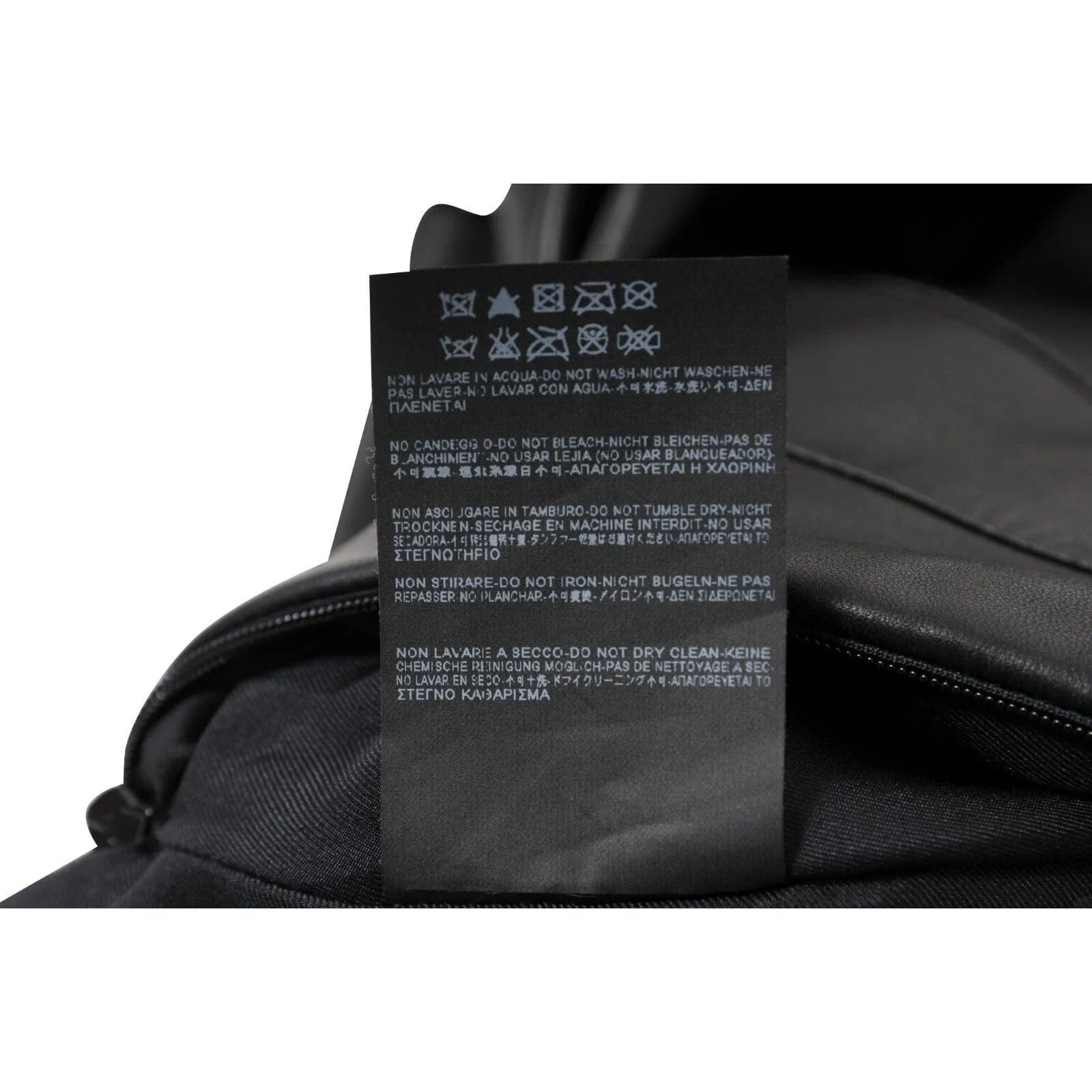 Black Lamb Leather Pleated Mini Skirt
