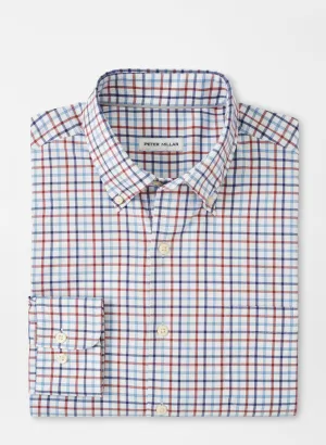 Calgary Crown Lite Cotton-Stretch Sport Shirt Burnt Orange