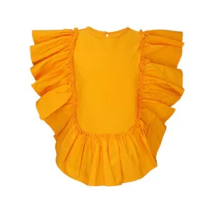 CUSTARD YELLOW BLOUSE FOR GIRLS
