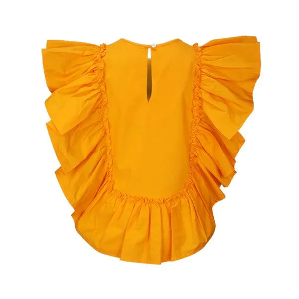 CUSTARD YELLOW BLOUSE FOR GIRLS