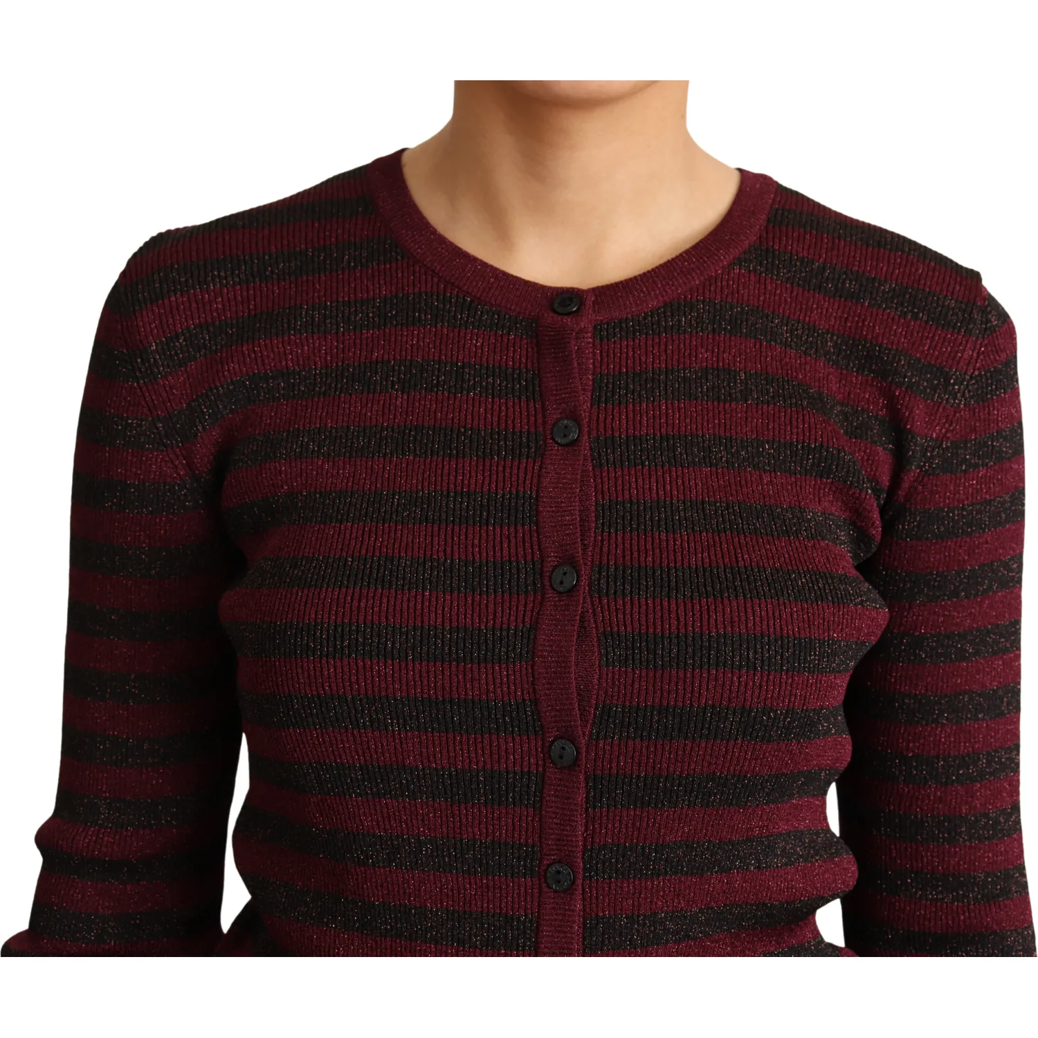 Dolce & Gabbana Elegant Striped Viscose Cardigan