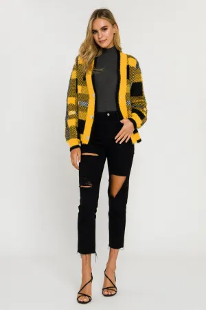 English Factory - Plaid Cardigan - Sale