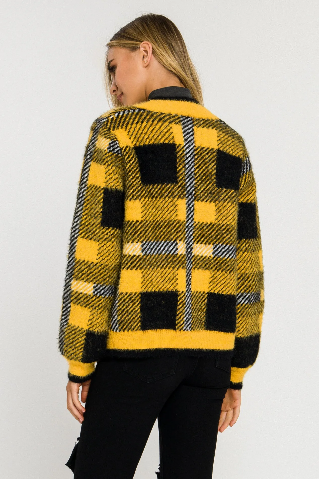 English Factory - Plaid Cardigan - Sale