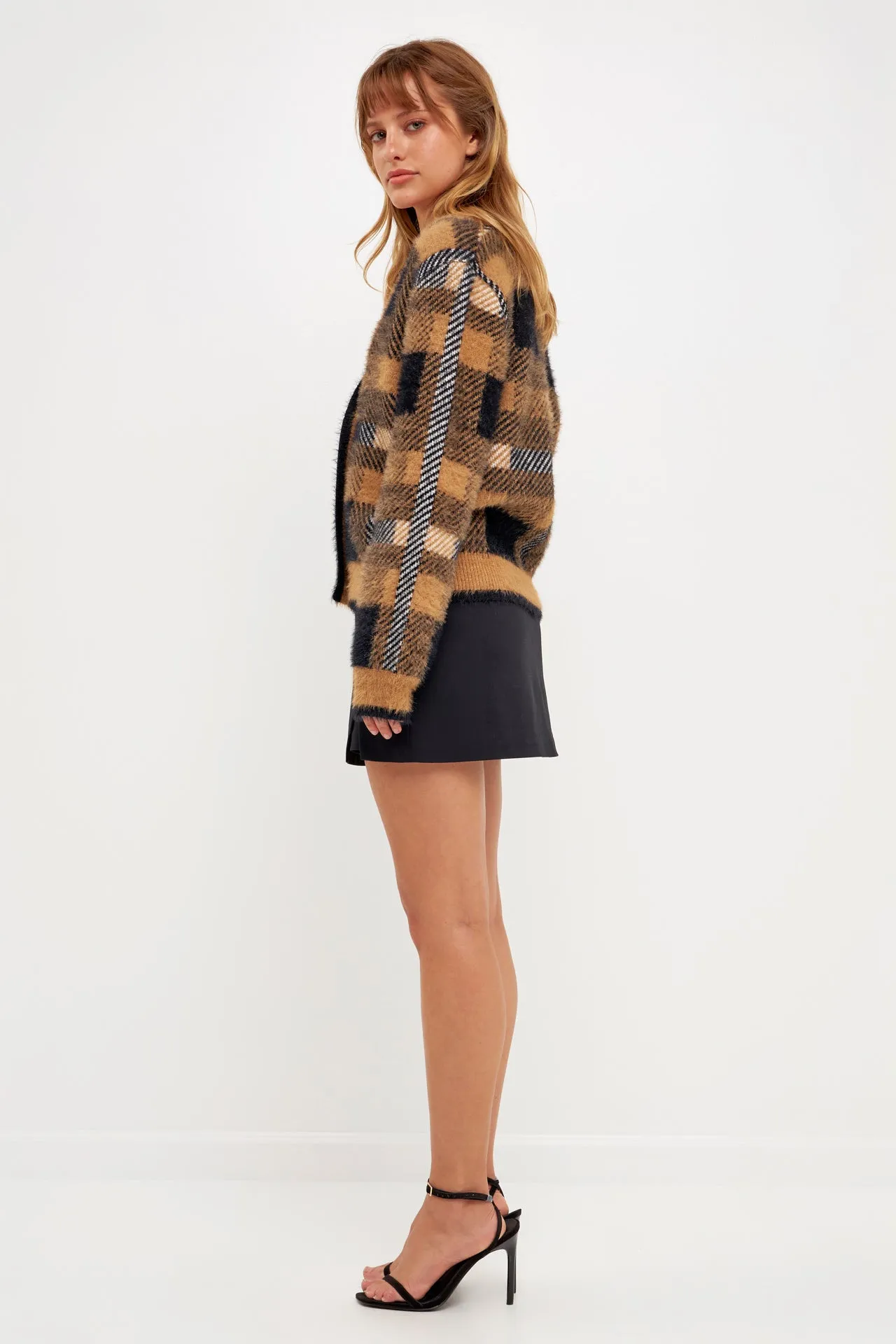 English Factory - Plaid Cardigan - Sale
