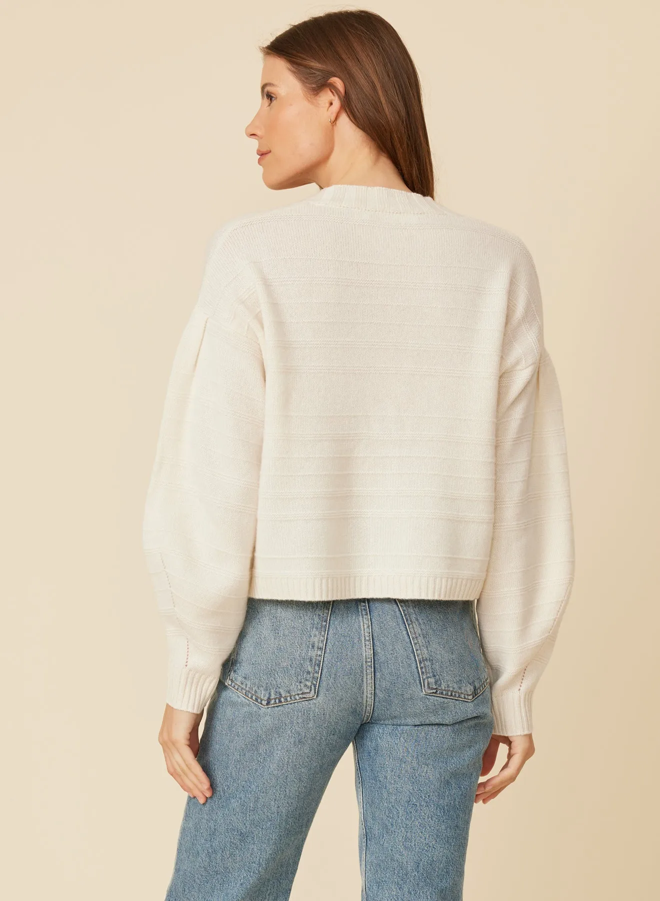 Essie Cashmere Cardigan - Ivory