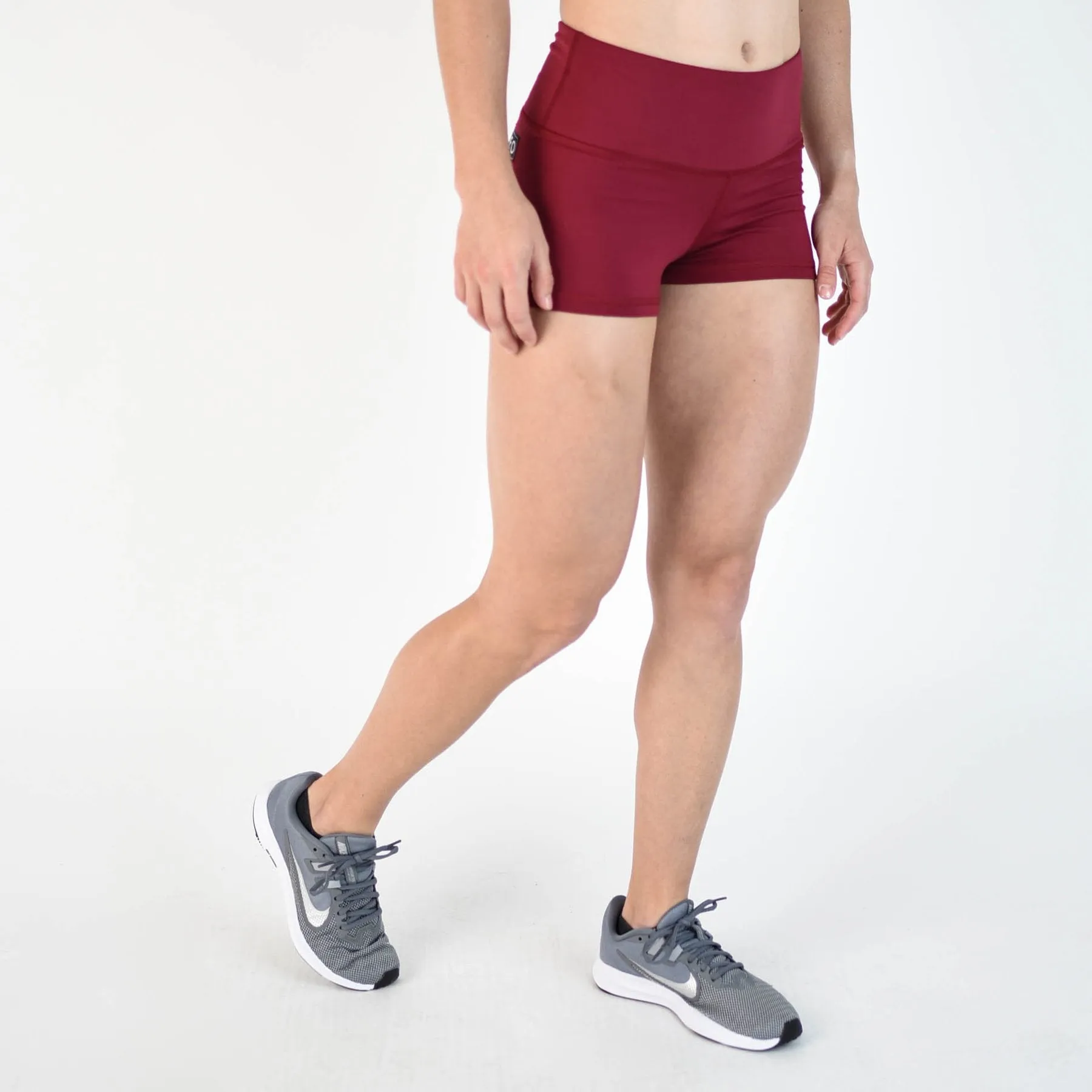 FLEO Deep Red Shorts (High-rise Original)