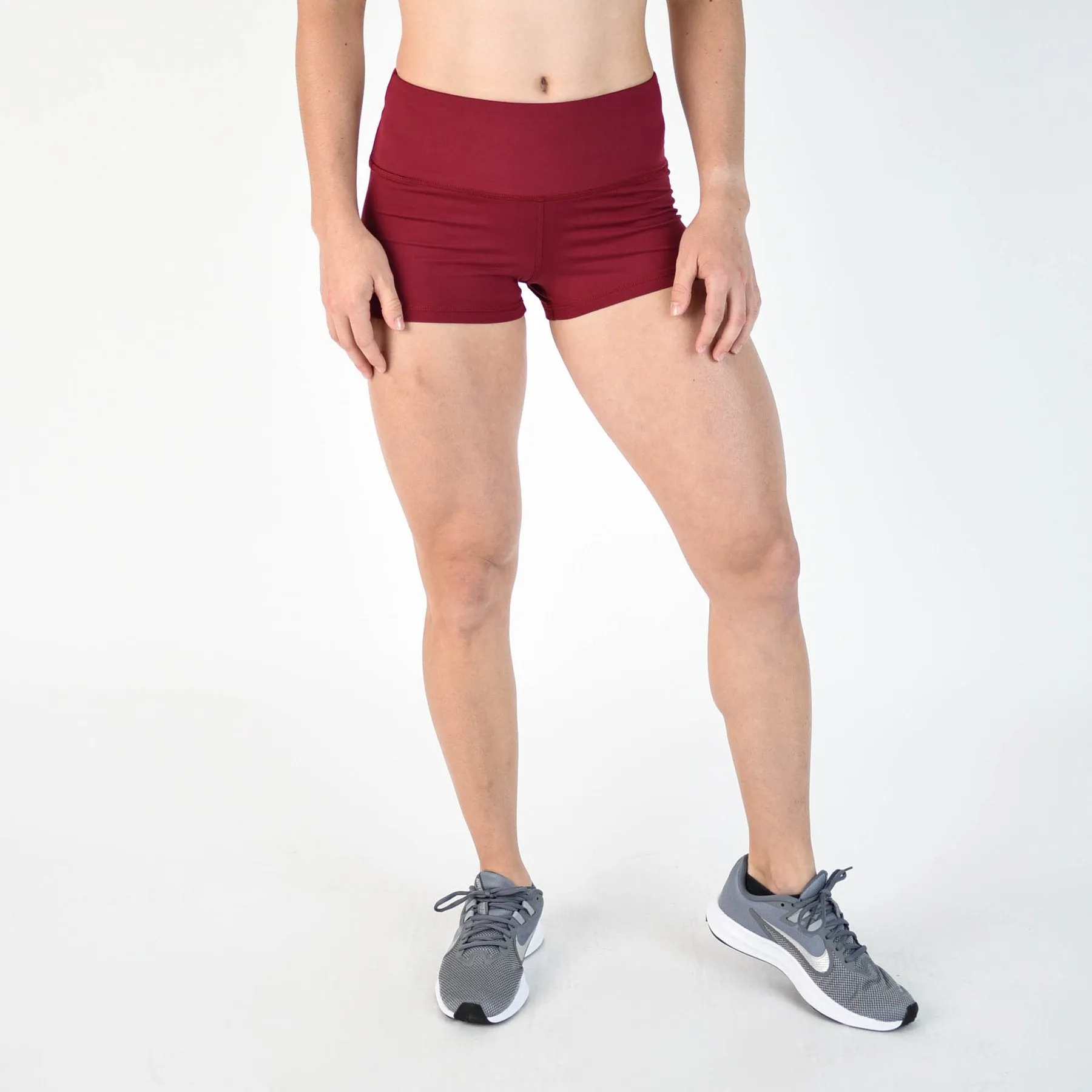 FLEO Deep Red Shorts (High-rise Original)