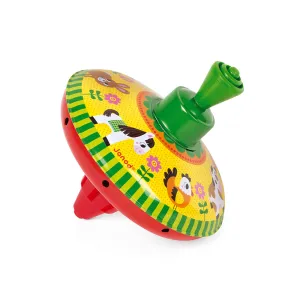 Janod Metal Farm Spinning Top