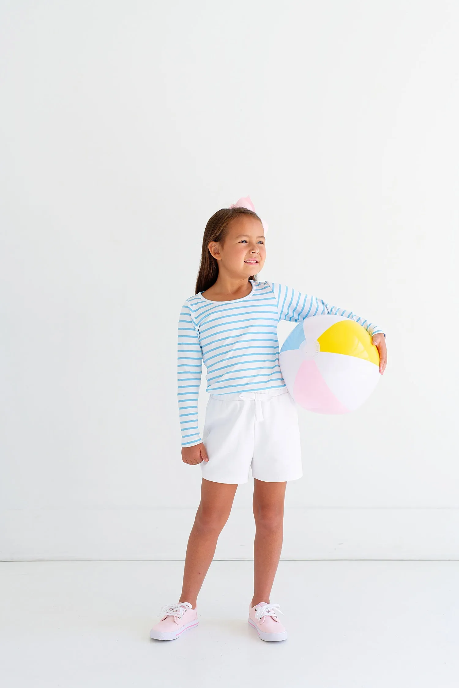 Long Sleeve Plain Jayne Play Shirt - Brookline Blue Stripe