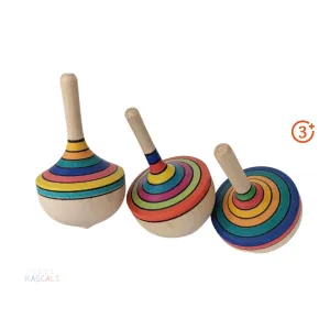 Mader Traditional Colour Spinning Top - Mixed Stripes