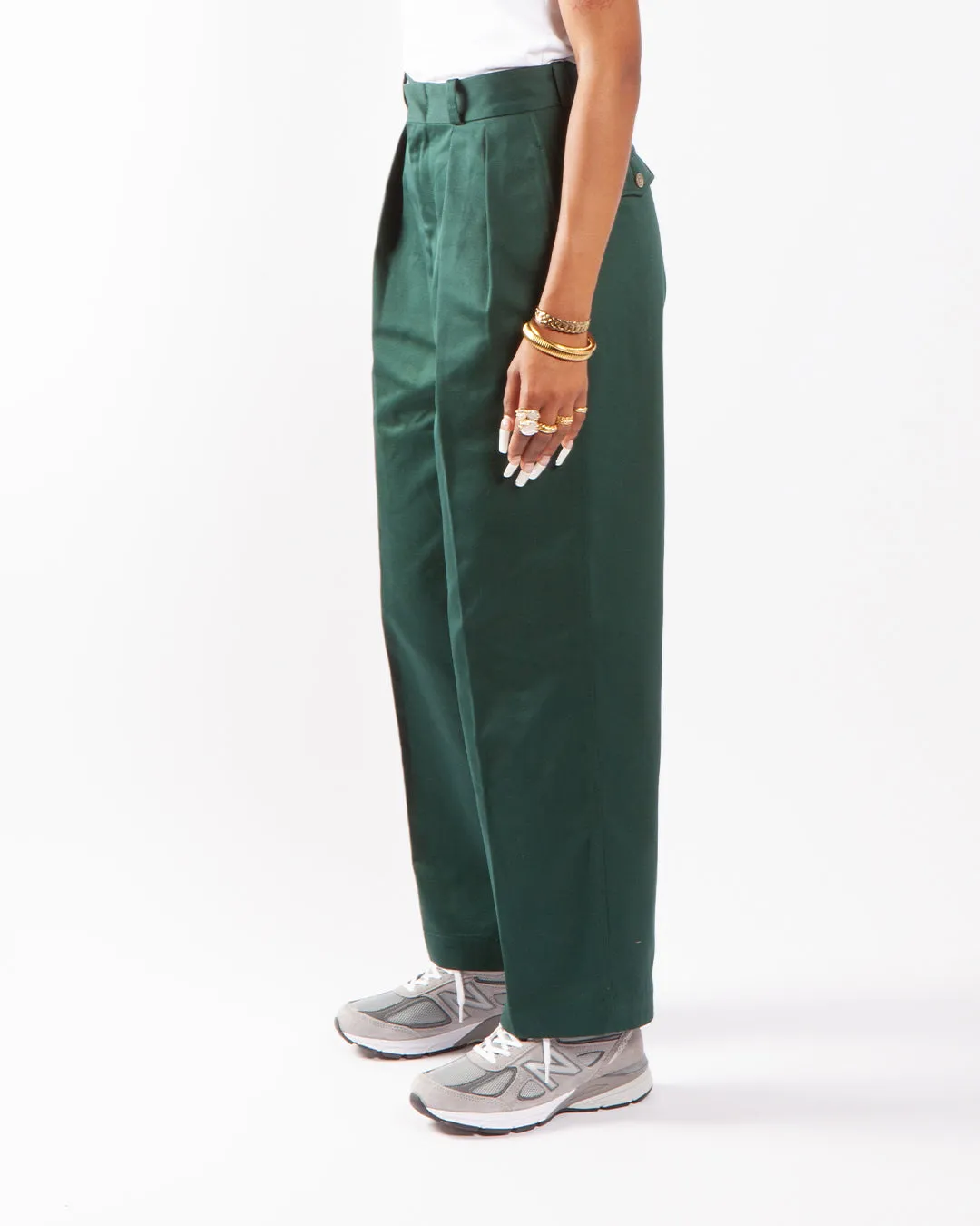 nanamica Double Pleat Chino Pants Green