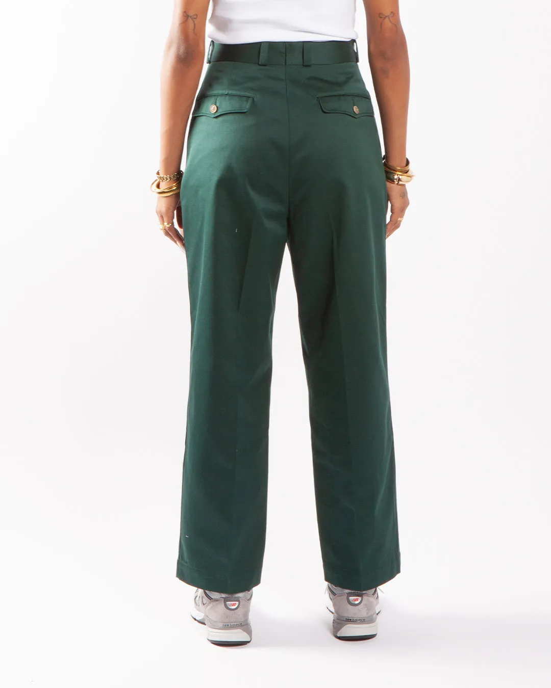 nanamica Double Pleat Chino Pants Green