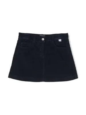 Navy Corduroy 5 Pocket Skirt