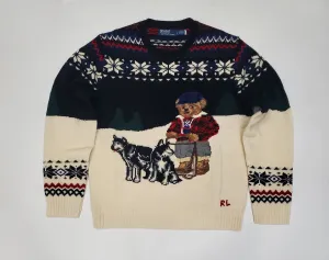 Nwt Polo Ralph Lauren Iditarod Teddy Bear Wool Sweater