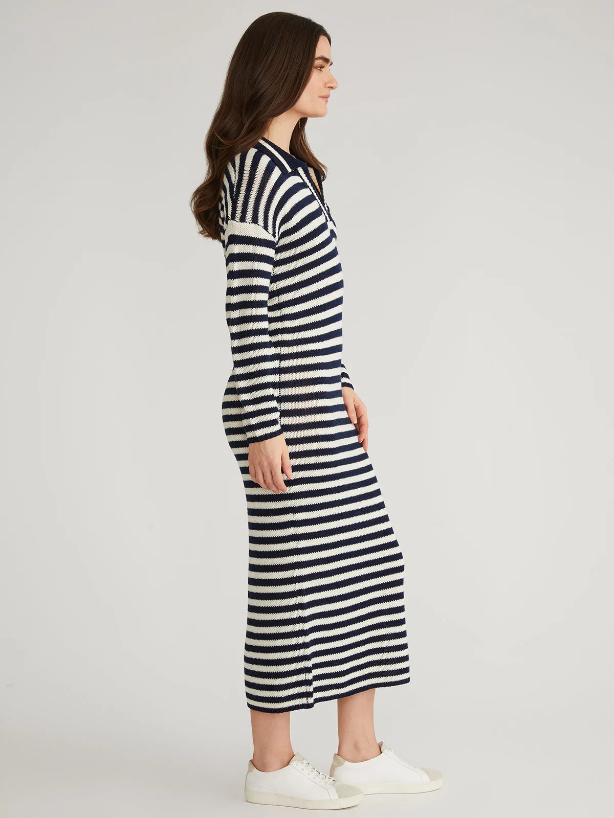 Raya: Stripe Polo Dress