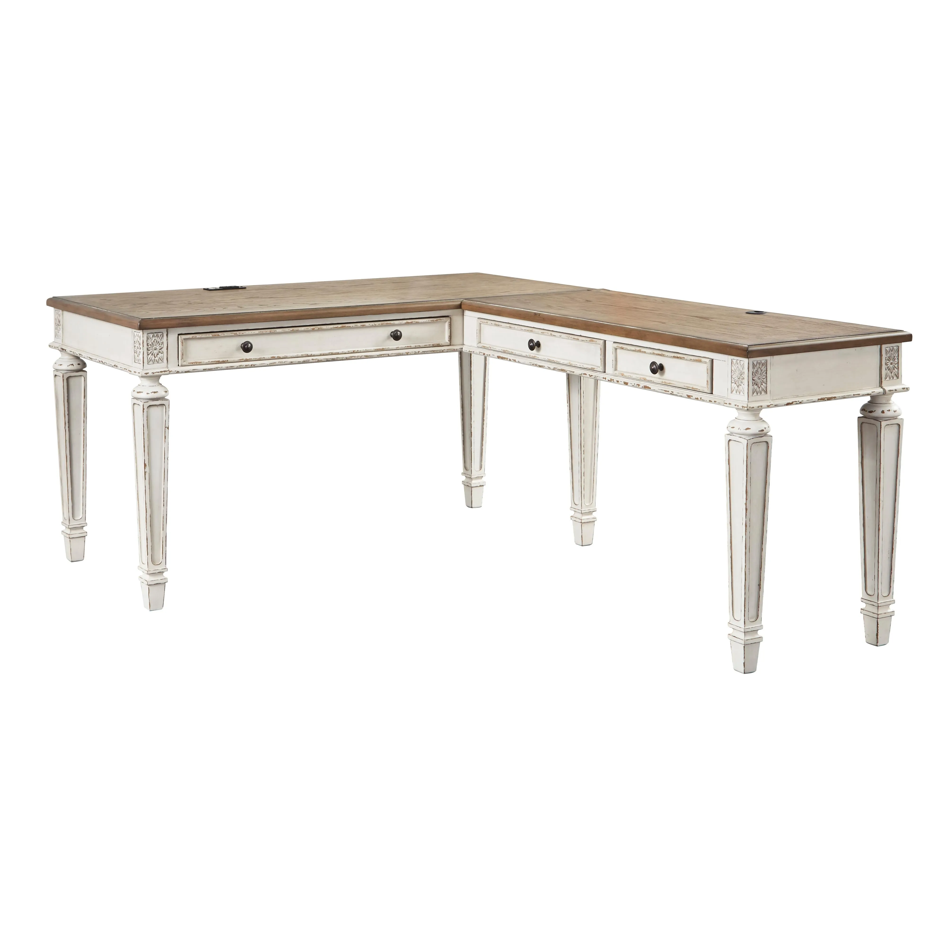Signature Design by Ashley Realyn H743H1 2 pc Home Office Desk