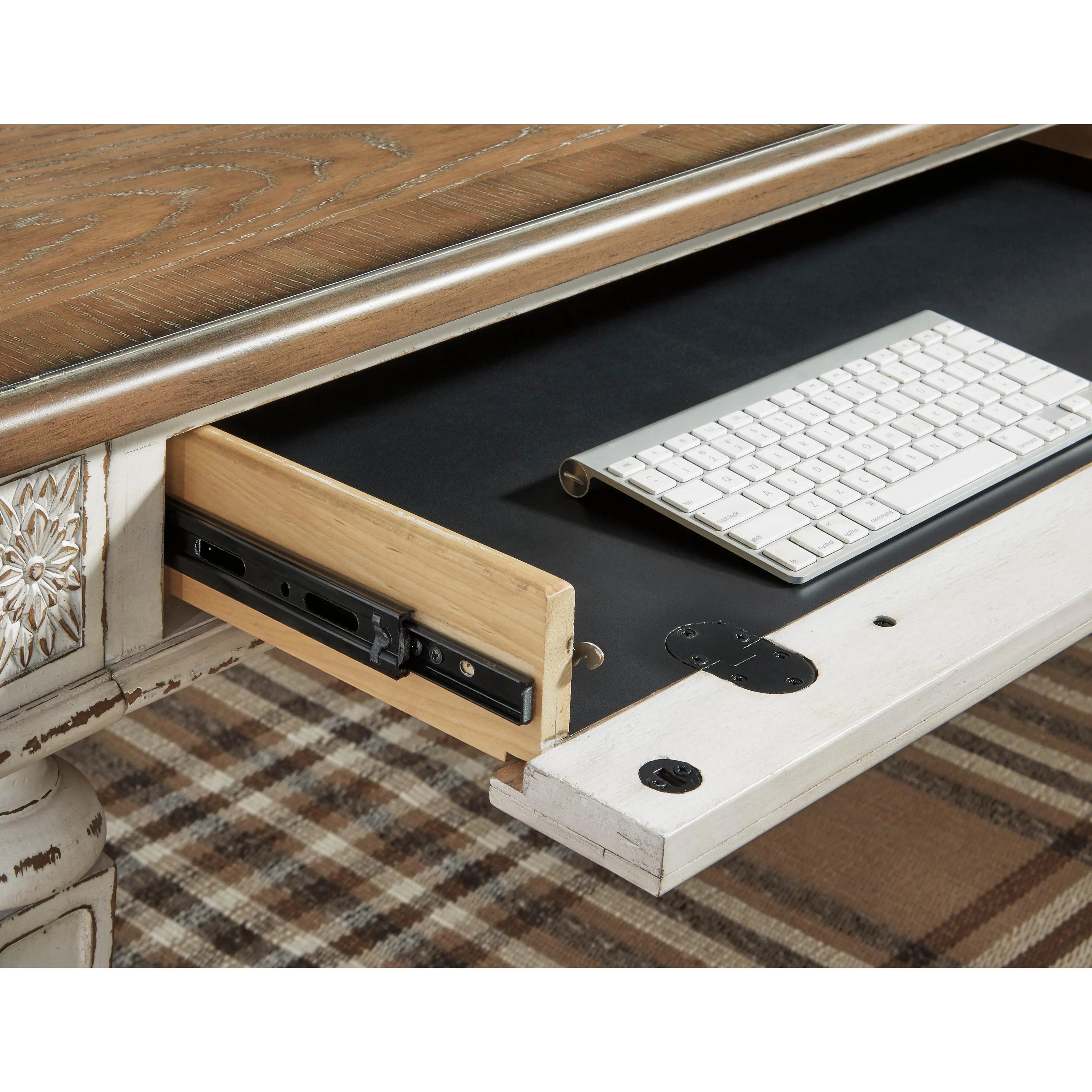 Signature Design by Ashley Realyn H743H1 2 pc Home Office Desk