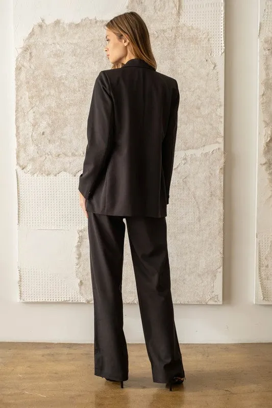 Solid Blazer - Black