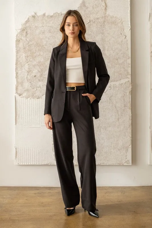 Solid Blazer - Black