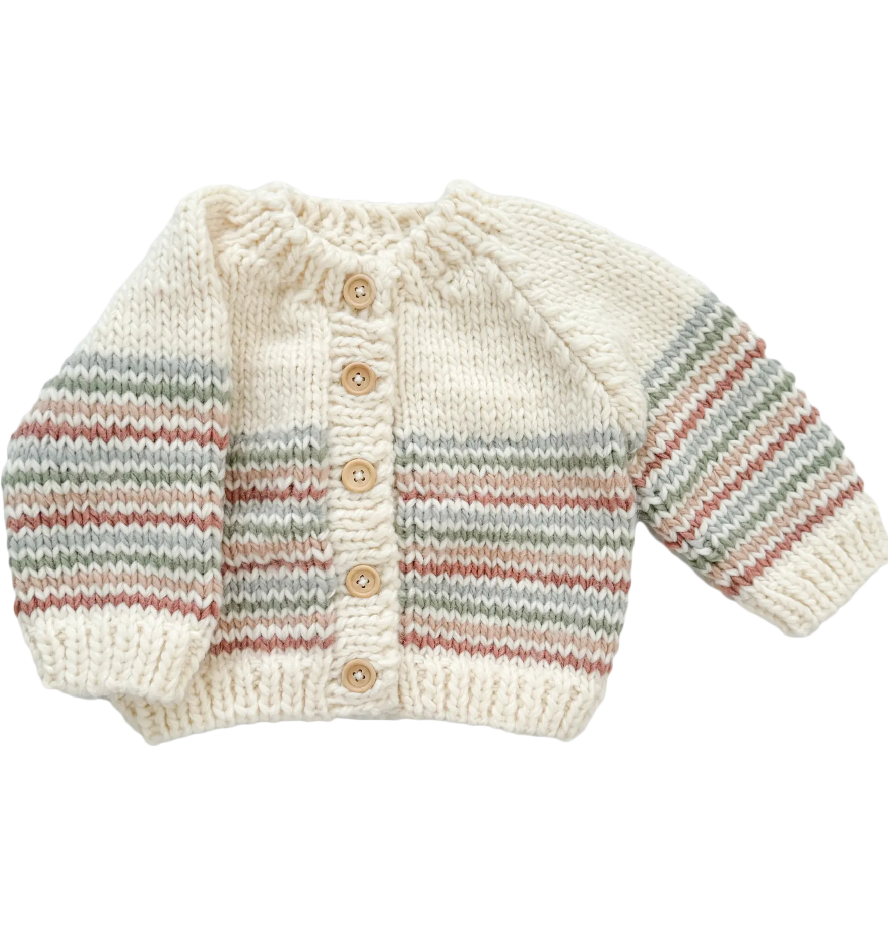 Stripe Cardigan in Pastel