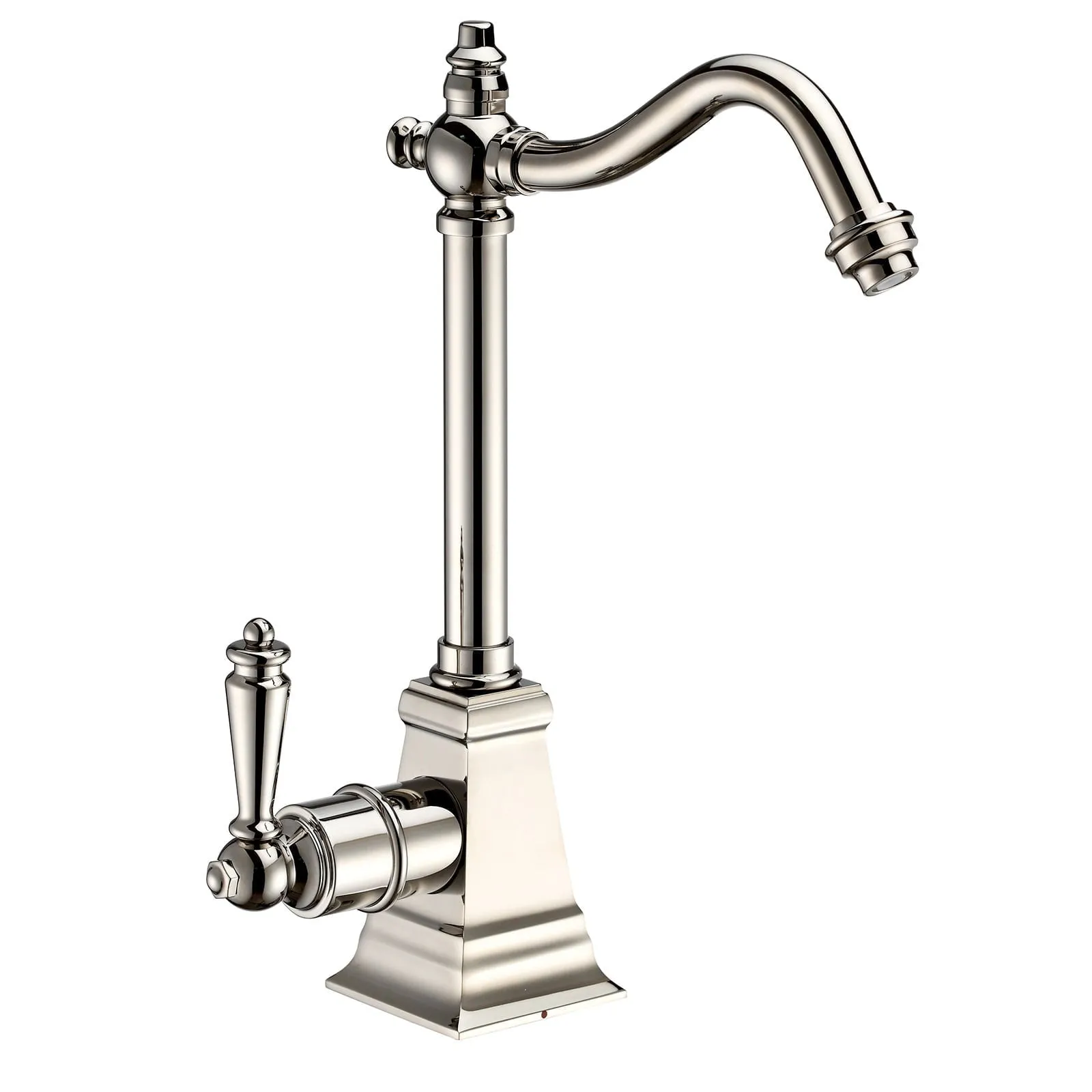 Whitehaus WHFH-H2011-PN Point of Use Instant Hot Water Faucet with Self Closing Handle