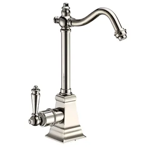 Whitehaus WHFH-H2011-PN Point of Use Instant Hot Water Faucet with Self Closing Handle