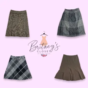 Y2K Officecore Archival Mix Wool Skirts - 10 Pieces ( BC-10-18 )